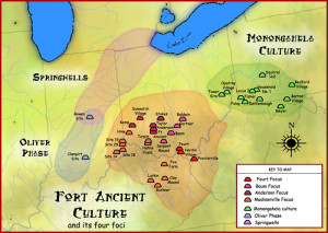 Fort Ancient Culture MAP